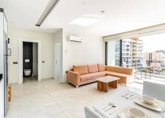Seafront 1 Bedroom Apt - Sea View Balcony - New Building Alanya